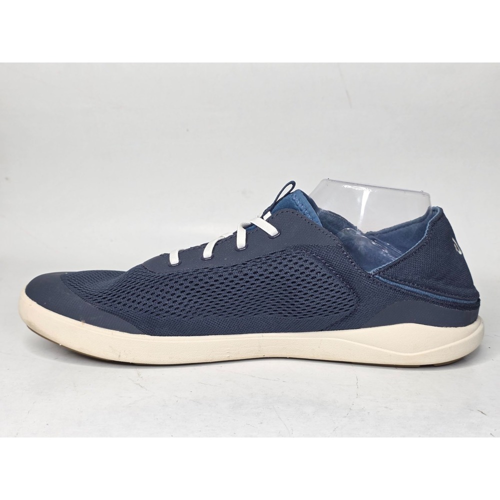 OluKai Moku Pae Men's Sneakers Size 13 EU 46 Navy Mesh Boat Shoes Slip-on Casual - Picture 5 of 10